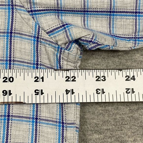 Allen Solly Mens Multicolored Window Pane Plaid Sport Fit  LS Button Down  42XXL - Picture 8 of 12